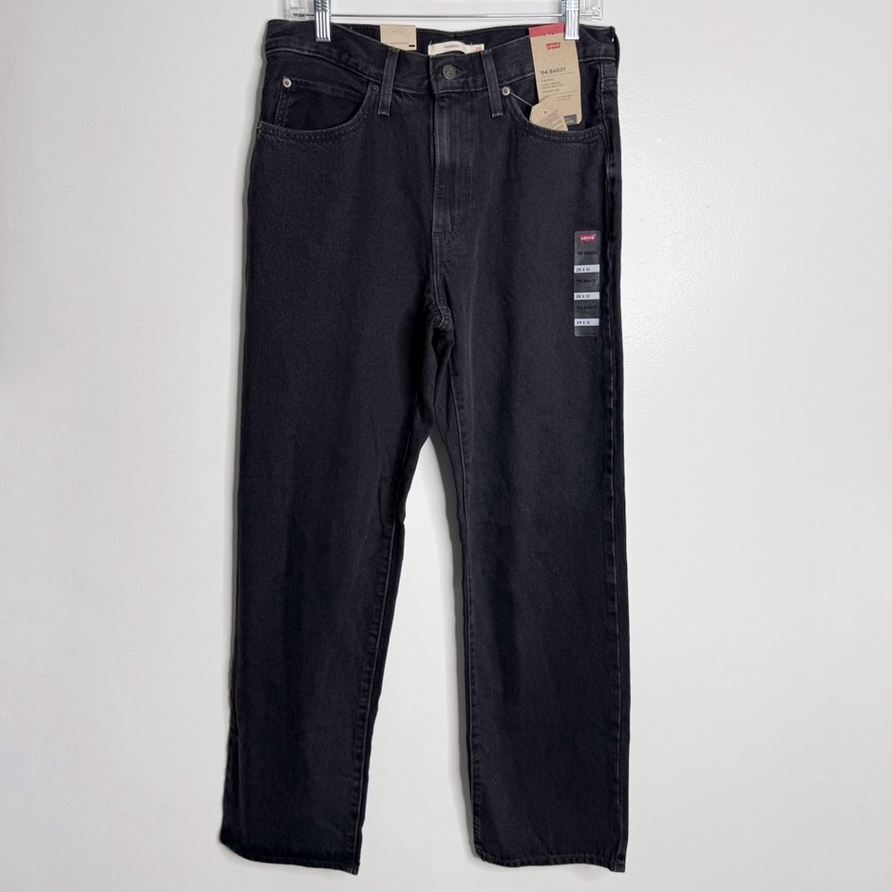NWT Levi's 94 Baggy Jean Open Mind Straight Washed Black‎ 29 x 31 Streetwear - Picture 3 of 12